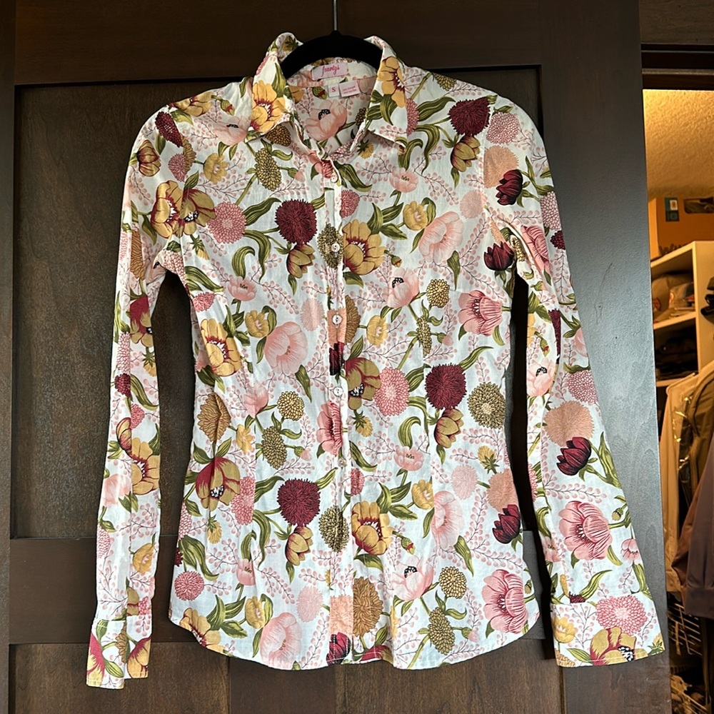 Flower Fourtys button down shirt